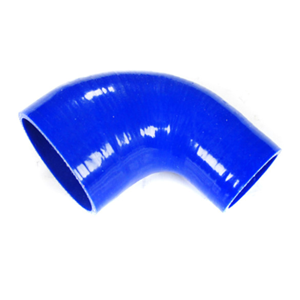 Silicone Tubing Reducer - 90 Degree Elbow 2.50 To 3.00 Inch, Blue