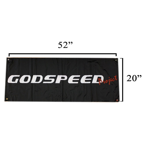 GODSPEED PROJECT PRINTED BANNER 52" X 20" 
