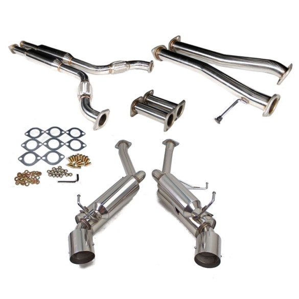 Cat-Back Stainless Steel Dual Sports Muffler Exhaust System for Nissan 350Z / Infiniti G35 Coupe