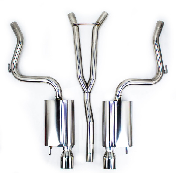 Ford Mustang 2.3L EcoBoost (S550) 2015-2023  Dual Cat-Back Exhaust(w/o Active Exhaust)