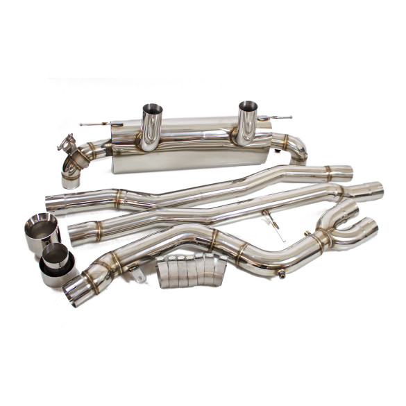 Header-Back FlowMaxx Stainless Dual Exit Exhaust System for Toyota GR Supra 3.0L (A90) 2020-24 (70mm pipe)