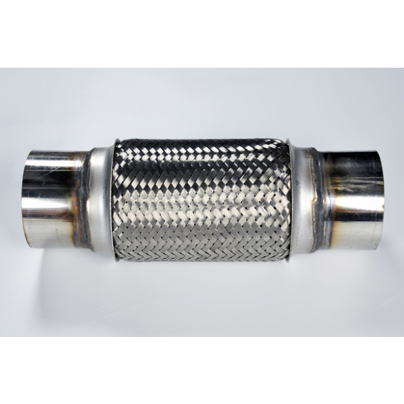 Stainless Steel Flex Pipe Exhaust Couplings with Mild Steel Extensions, 3.5x8x12 inch
