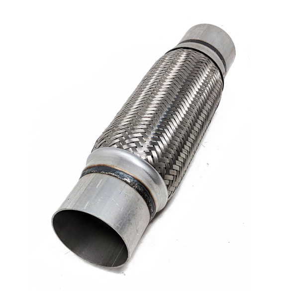 Stainless Steel Flex Pipe Exhaust Couplings with Mild Steel Extensions, 3x10x14 inch