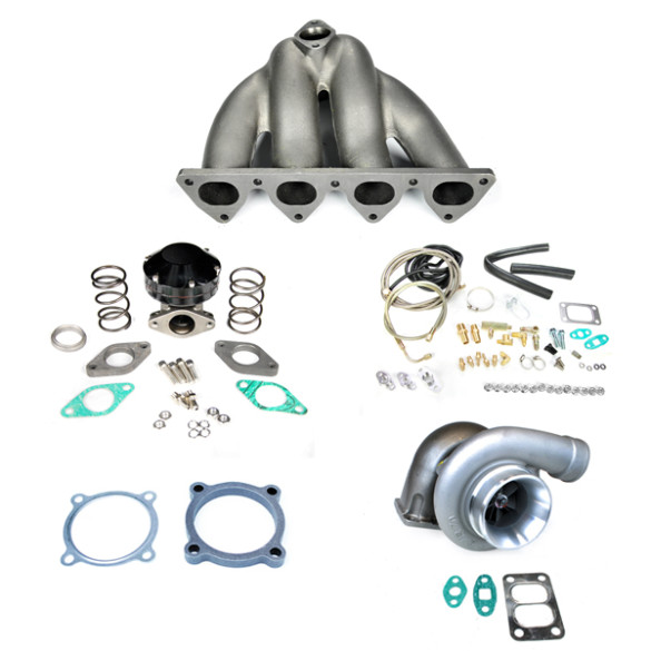 Honda Civic D15 D16 GT35 Top Mount Turbocharger Setup Kit