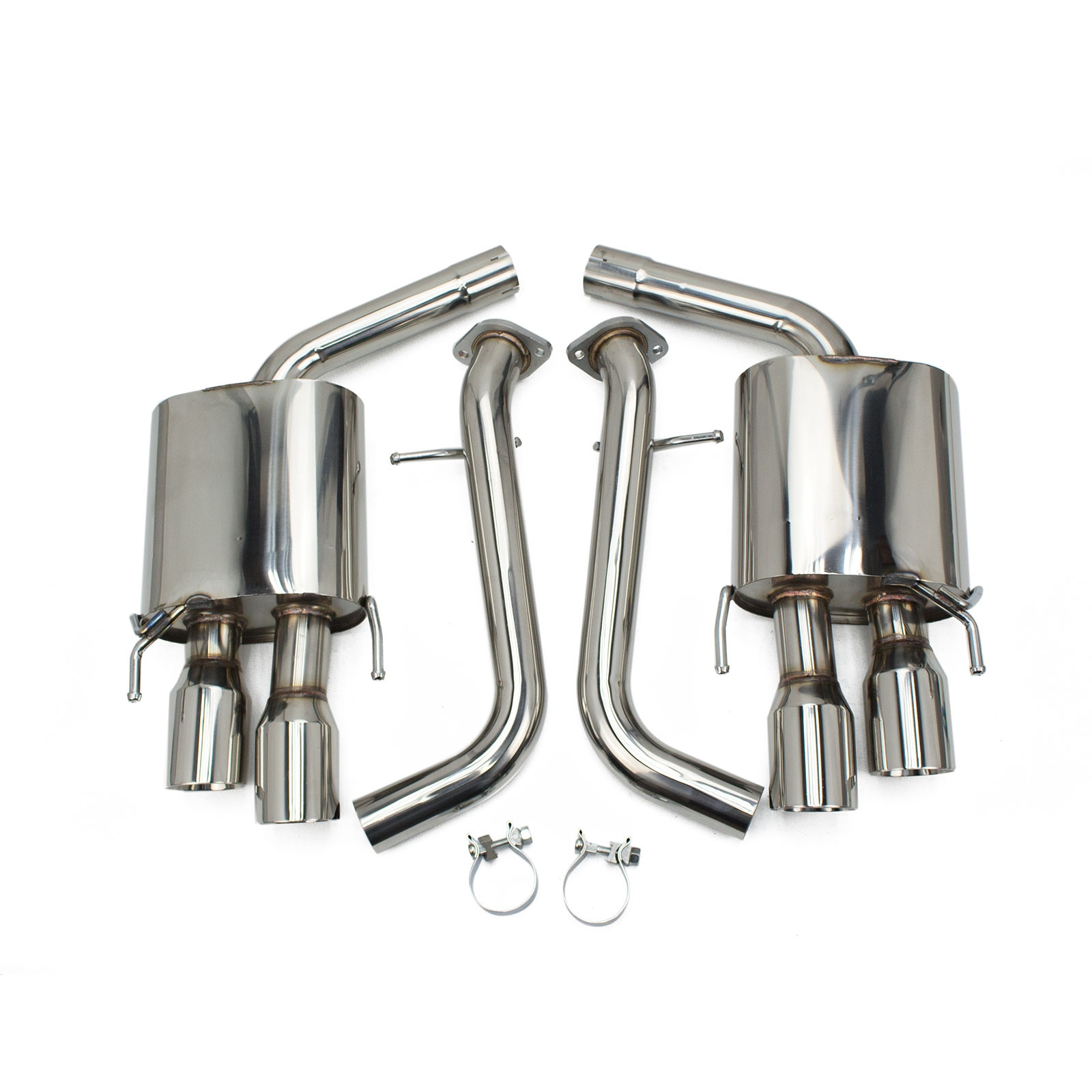 Rev9 FlowMaxx Cat-Back Dual Exhaust Kit For 2013-2017 Honda Accord Sedan - Stainless