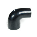 Silicone Tubing Reducer - 90 Degree Elbow 2.00 To 2.50 Inch, Black