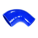 Silicone Tubing Reducer - 90 Degree Elbow 2.25 To 2.50 Inch, Blue