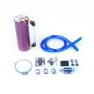 Universal Aluminum Oil Catch Can with Hose Kit, 750ML, Purple