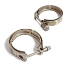 Stainless V-Band Clamp for 3 inch (76mm) pipe - Sold in Pairs