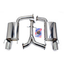 Axle-Back FlowMaxx Stainless Exhaust System for Lexus GS (S190) 2006-11 (62mm pipe)