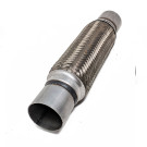 Stainless Steel Flex Pipe Exhaust Couplings with Mild Steel Extensions, 2.25x10x14 inch