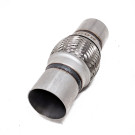 Stainless Steel Flex Pipe Exhaust Couplings with Mild Steel Extensions, 2.25x4x8 inch