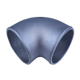 Aluminum Elbow Pipe, 90 Degree, 3.5" Diameter, Natural