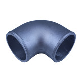 Aluminum Elbow Pipe, 90 Degree, 2.25" Diameter, Natural