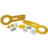 Universal Aluminum CNC Tow Hook Set | Front & Rear | Gold