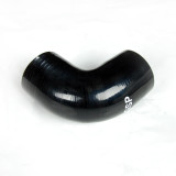 Silicone Tubing Coupler - 90 Degree Elbow 3.00 Inch, Black