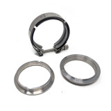 V-Band Clamp and Male/Female Flange Set - 3 inch I.D.