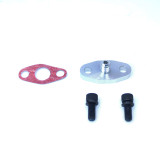Turbocharger Oil Feed Flange with Built-in Restrictor .035" Hole Size, -4 AN