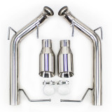 Ford Mustang 11-14 V8 GT / BOSS 302 / GT500 2.5" Dual Axle Back FlowMaxx Exhaust Kit, Straight Pipe