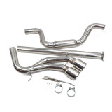 Ford Focus ST 2013+ 2.0T Ecoboost FlowMaxx Stainless Steel Catback Muffler Delete Exhaust Kit, 3" Pipe