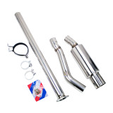 Single Exit Cat-Back Exhaust Kit, Stainless Steel, 3 Inch Pipe, Mitsubishi Evolution X 08-15