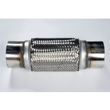Stainless Steel Flex Pipe Exhaust Couplings with Mild Steel Extensions, 3.5x8x12 inch