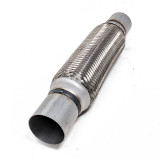 Stainless Steel Flex Pipe Exhaust Couplings with Mild Steel Extensions, 2x10x14 inch