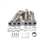 HP-Series Toyota Supra 2JZGTE Equal Length T4 Turbo Manifold Divided Flange