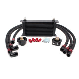 Universal 19 Row Oil Cooler Kit with Oil Filter Relocation Kit (Bar & Plate Core)