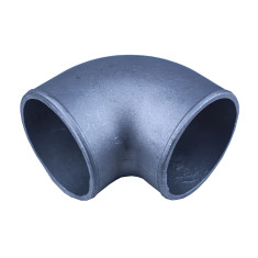 Aluminum Elbow Pipe, 90 Degree, 3" Diameter, Natural