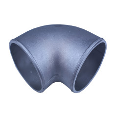 Aluminum Elbow Pipe, 90 Degree, 3.5" Diameter, Natural