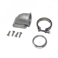 90 Degree Cast Elbow Adapter Kit, 3" Vband to T4 Turbo