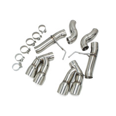 Axle Back FlowMaxx Race Spec Exhaust Kit for Chevrolet Camaro SS V8 6.2L None-NPP 2016-20 23