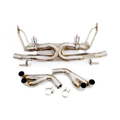 Audi R8 (Type 42) 4.2L V8 2008-15 Titanium Cat-Back Valved Controlled Sport Muffler Exhaust Kit, 2.75 Inch Piping
