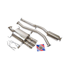 Cat-Back FlowMaxx Stainless Center Exit Exhaust Kit for Honda Civic Hatchback Sport 1.5T (FK) 2017-21 (2.75" pipe)