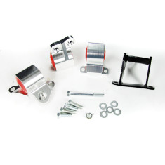 Motor Mount Set, Billet Aluminum, Honda Civic 1996-00 EK B & D Series Engine (2-Bolts Post Mount)