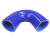 Silicone Tubing Coupler - 135 Degree Elbow 2.25 Inch, Blue