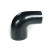 Silicone Tubing Reducer - 90 Degree Elbow 3.00 To 3.50 Inch, Black