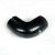 Silicone Tubing Coupler - 90 Degree Elbow 2.50 Inch, Black